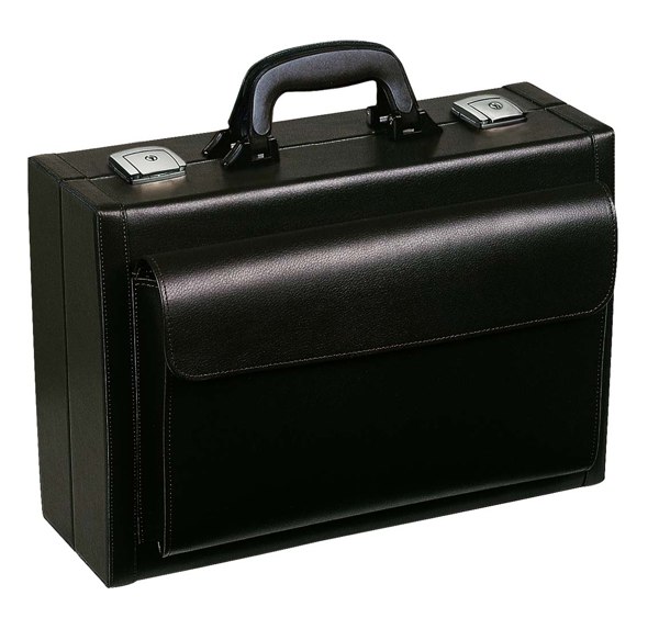VISITA, prostorný lékařský kufřík, koženka, barva BORDEAUX
