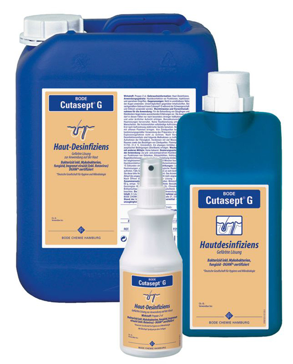 CUTASEPT G, dezinfekční prostředek na kůži s barvivem, láhev 1000 ml