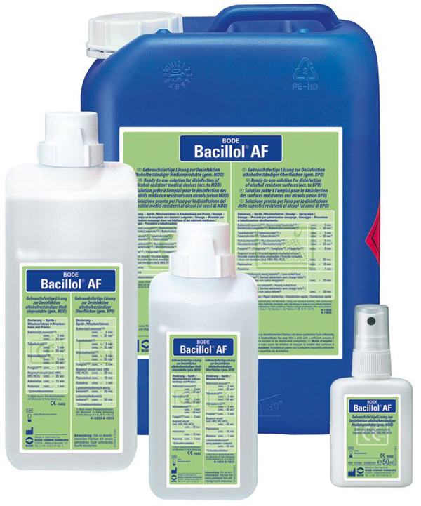 BACILLOL AF, alkoholový prostředek pro rychlou dezinfekci ploch, láhev 500 ml