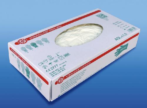NOBAGLOVE NITRIL ULTRA, nitrilové nepudrované vyšetřovací rukavice, bílé, LARGE, 100 ks