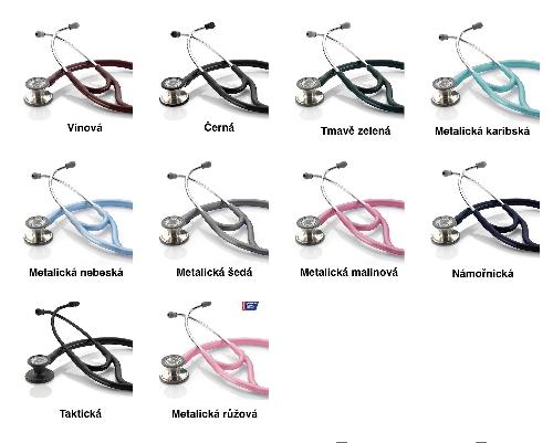ADSCOPE CARDIO / PEDIATRIC, profesionální konvertibilní fonendoskop, metalicky karibský