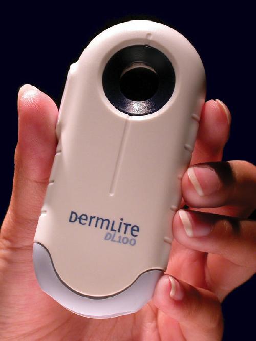 DERMLITE DL-100, moderní dermatoskop, LED diody, trvalá polarizace